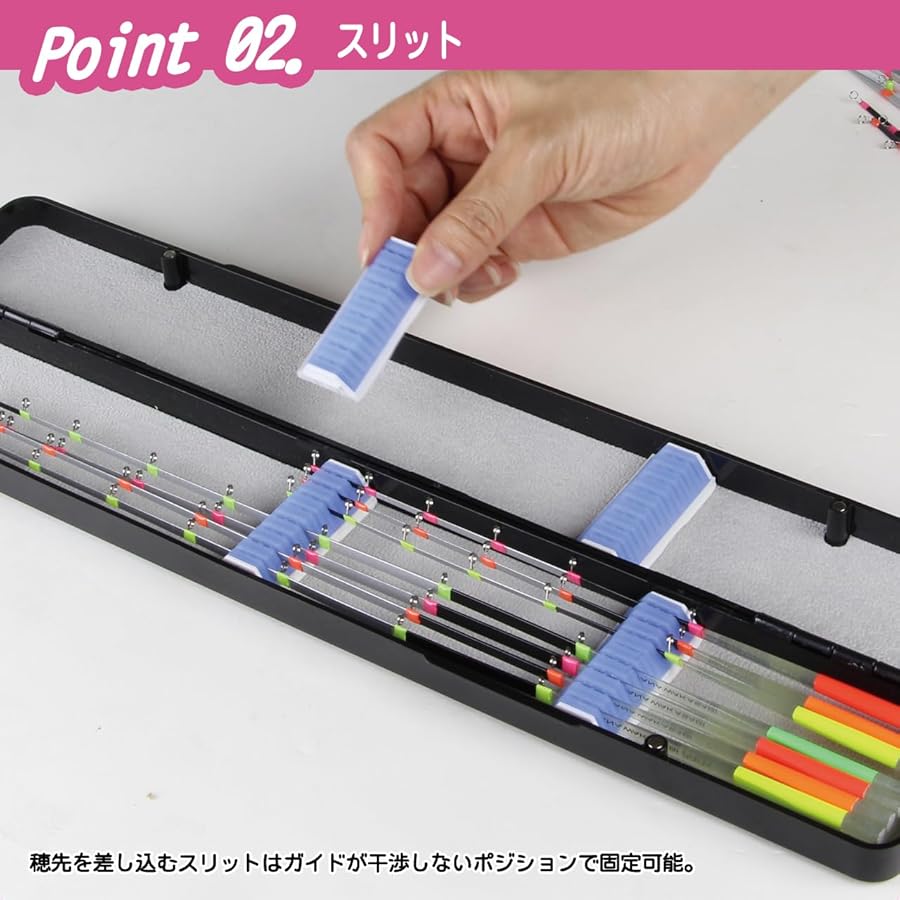 Amazon | プロックス(PROX) 攻棚ワカサギ穂先ケース37cm ブラック